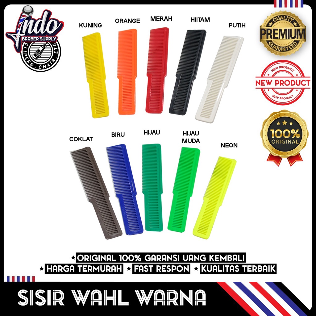 SISIR POTONG WAHL SISIR POTONG RAMBUT FLATTOP COMB ORIGINAL