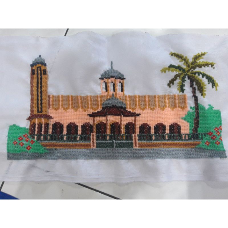 Kristik jadi / sulam masjid 2