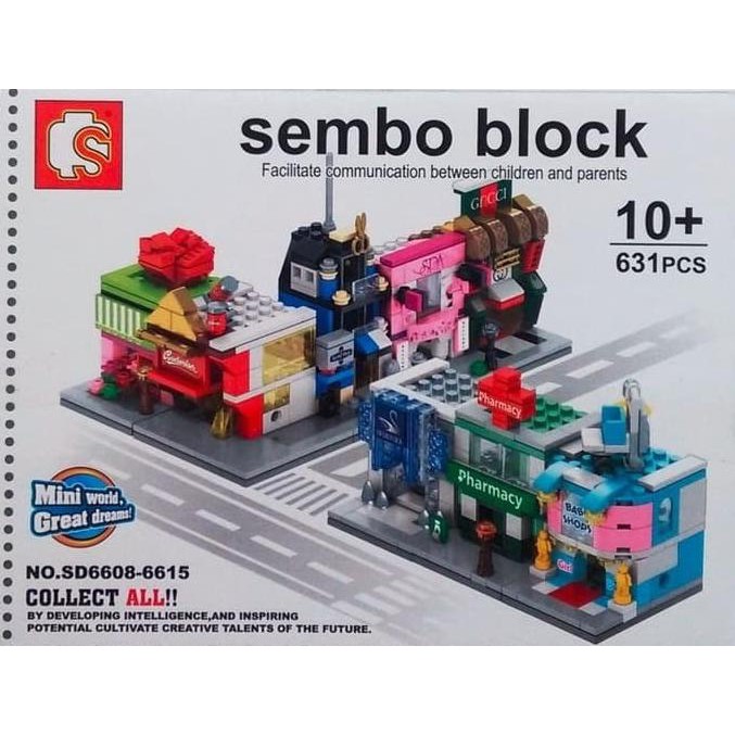 PAKET SEMBO BLOCK MINI ISI 4 BOX SWAROVSKR_GUCCI_FLOWER SP_BARBER SP HOTSALE