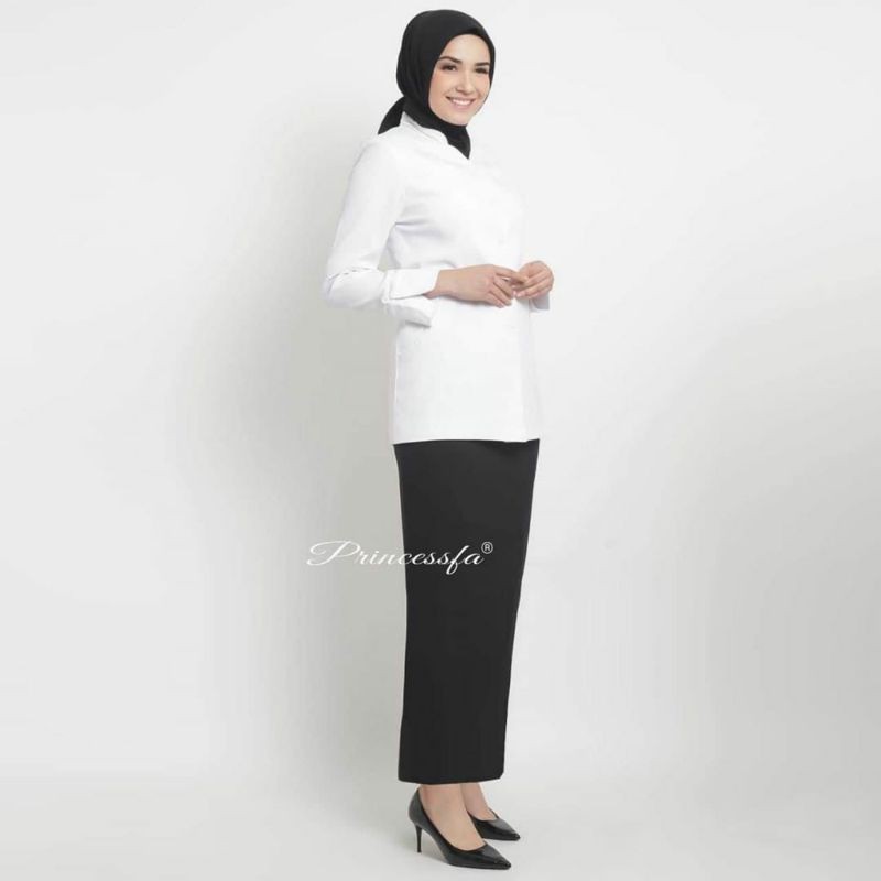 SERAGAM SET BLAZER HITAM PUTIH