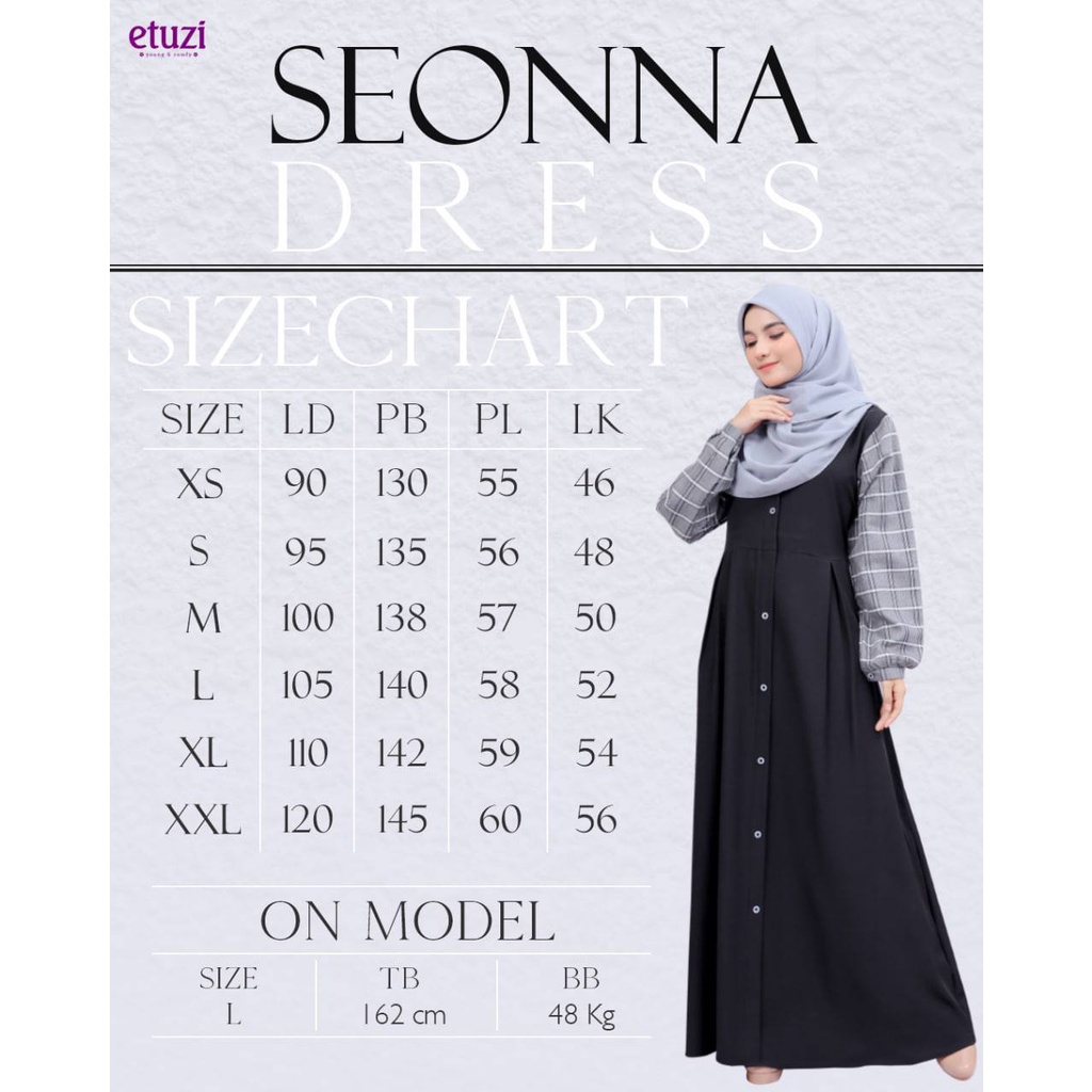 Gamis dewasa Seonna Dress by Etuzi