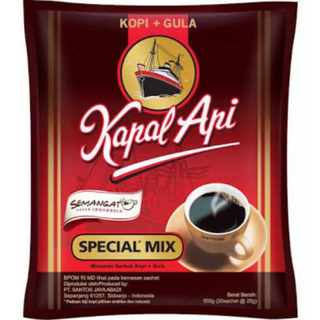 

Kopi Kapal Api Special Mix Renteng - 10 pcs x 25 g