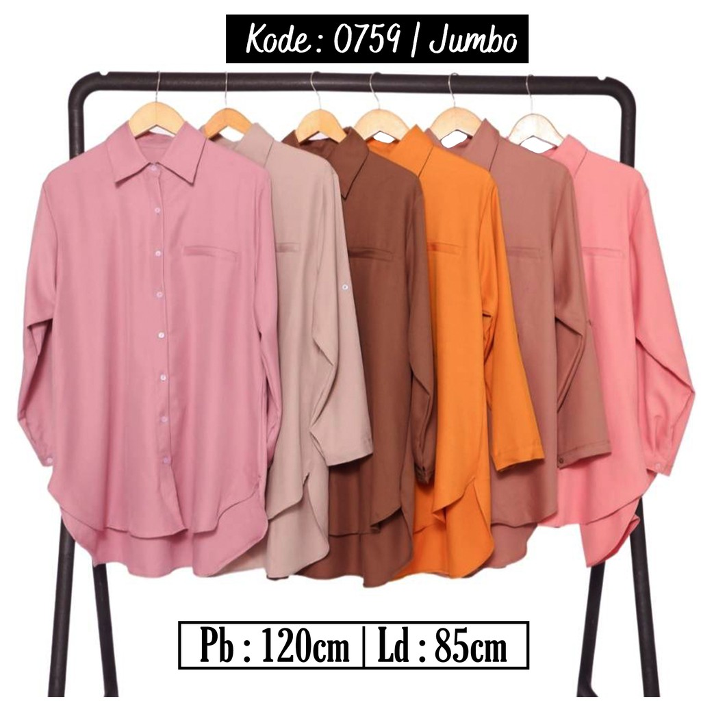 GROSIR ATASAN BLOUSE WANITA JUMBO FV0759