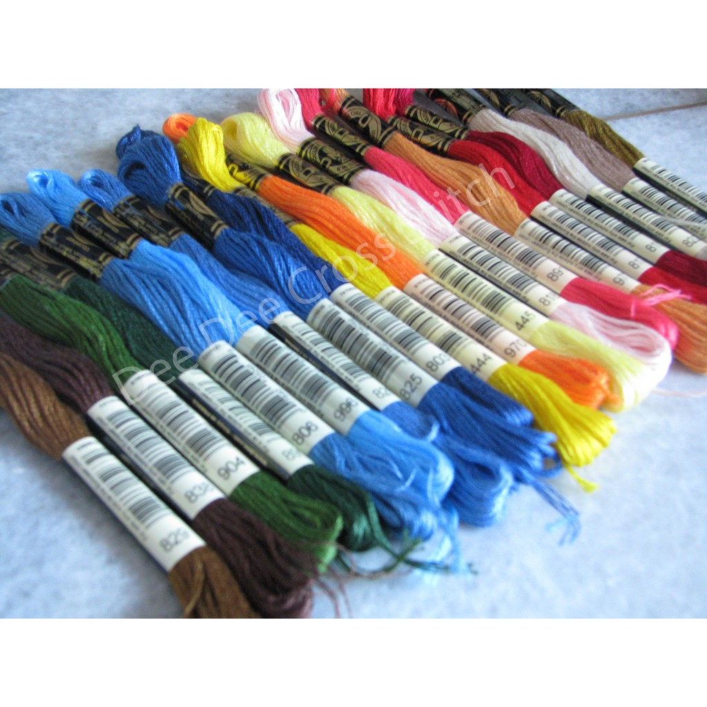 Custom Order Benang Sulam Cross Stitch Embroidery DMC Art 117 Katun - KODE HARUS WAJIB DITULIS