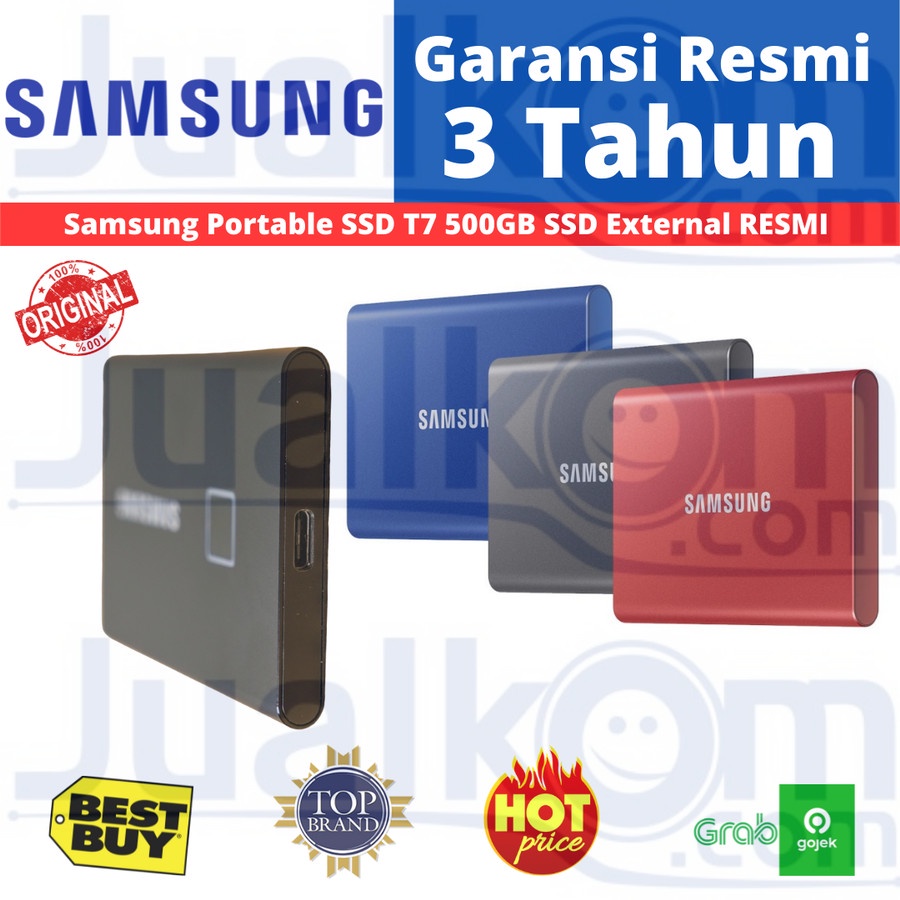 Samsung SSD T7 Portable External 500GB Resmi