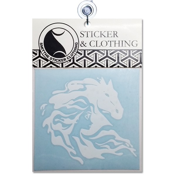 Stiker Elsa Sea Horse Frozen unofficial fanmade Logo Cutting Sticker untuk aksesoris Mobil Motor