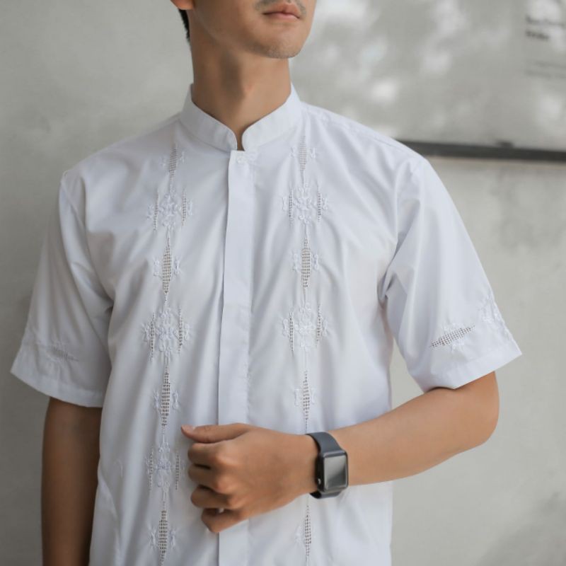 KEKINIAN TERLARIS NO 1 BAJU KOKO PADANG KERANCANG LENGAN PENDEK BAJU KOKO BORDIR FASHION MUSLIM PRIA