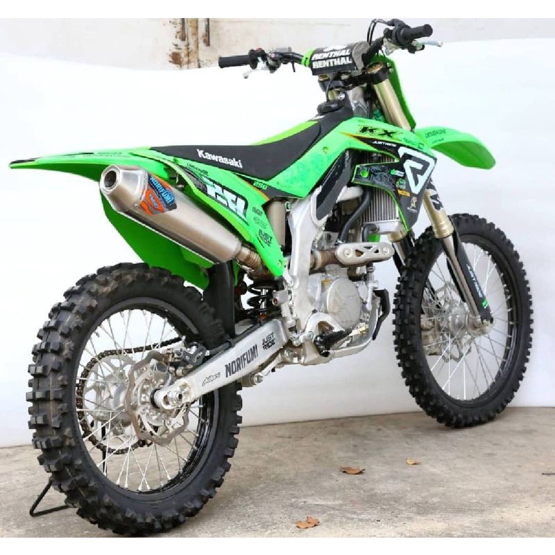 SILENCER SLIPON KNALPOT RACING NORIFUMI TREXX / WHOOPS KX250F SLIP ON KX 250 F ORIGINAL ASLI ORI STA