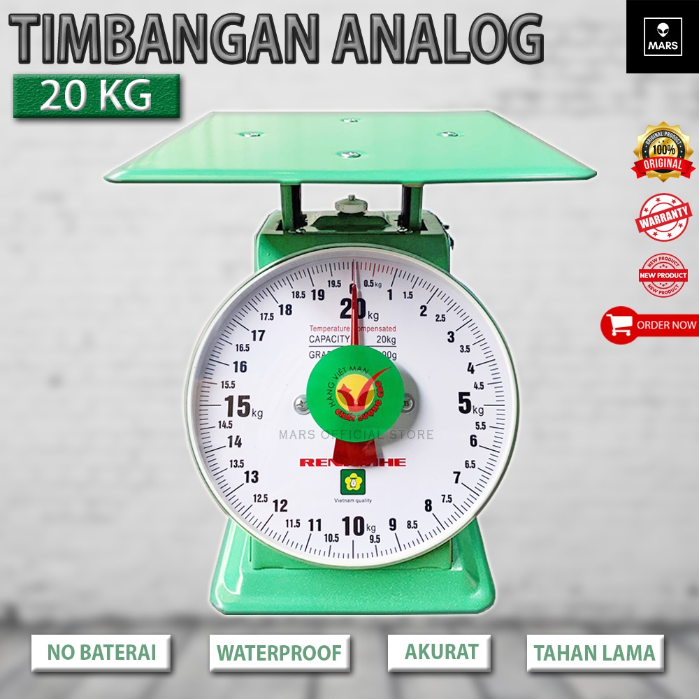 Jual RENKMHE Timbangan Manual Jarum Duduk 20 Kg 30 Kg 40 Kg 50 Kg