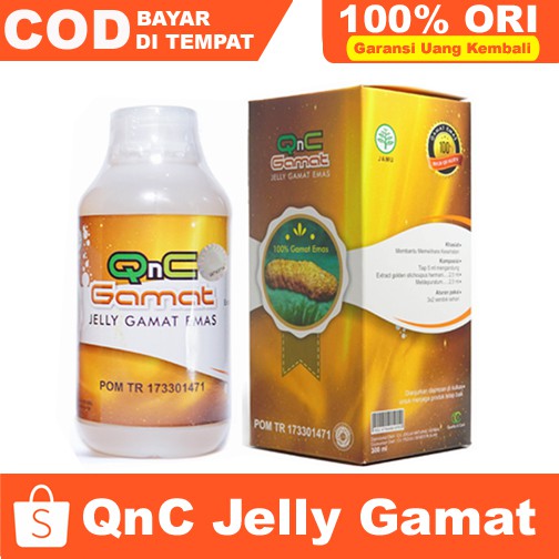 QnC Jelly Gamat Emas Original 100% Asli (Produk Bergaransi) Obat Herbal Jeli Gamat - Jely Gamat