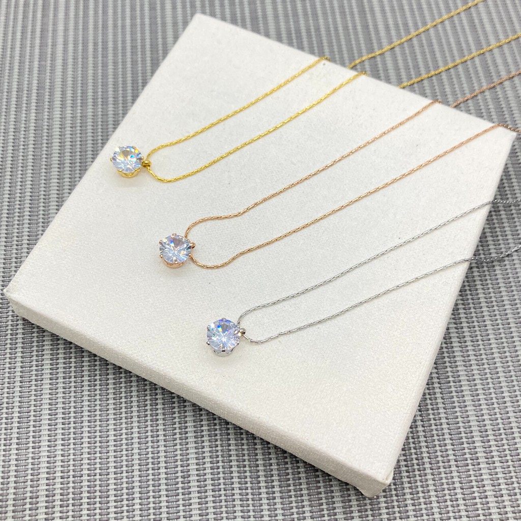 [NOIN] Kalung Titanium Fashion Wanita Anti Karat Anti Alergi Liontin Korean Style KT-042
