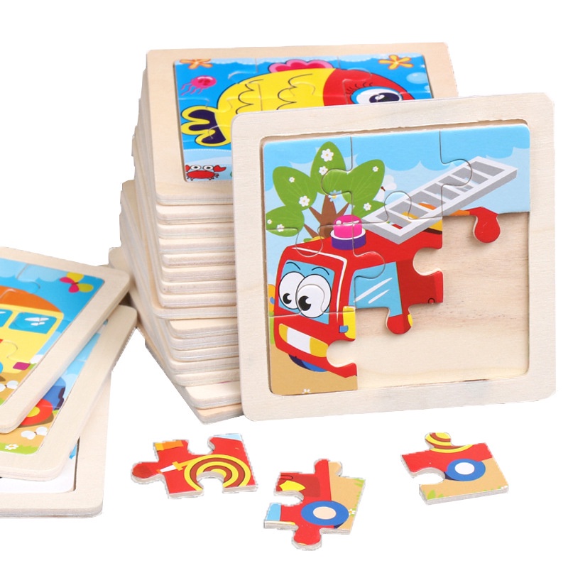 Mainan Puzzle Kartun Edukasi Anak-Anak Usia Dini Jigsaw 3X3