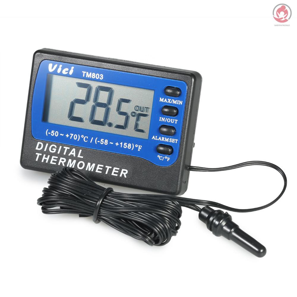 Vici Termometer Celcius Fahrenheit Digital Mini Dengan Layar Lcd Untuk Kulkas