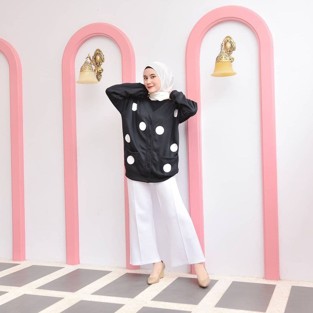 Nara Grosir - Biya Dotty Outer | Fashion Terkini | Sweater Termurah