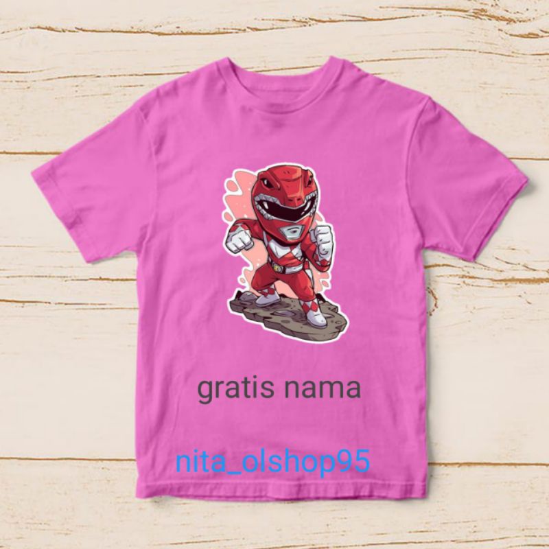 baju anak power ranger merah