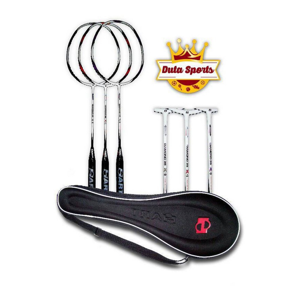 LIMITED Raket Badminton Hart Diamond 35 X 1 X 2 X 3 Original seha