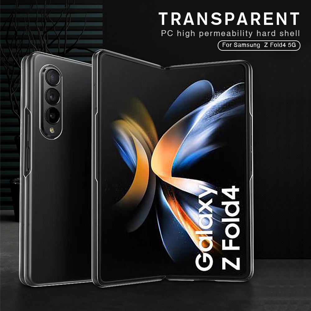 Hard Case Silikon Samsung Galaxy Z Fold 4 Bening Transparant Airbag Anti Crack Soft TPU (Standard dan Airbag Anti Crack)