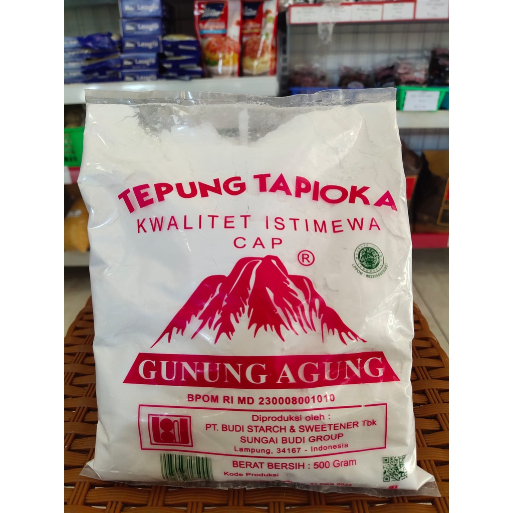 

TEPUNG TAPIOKA GUNUNG AGUNG 500GRAM