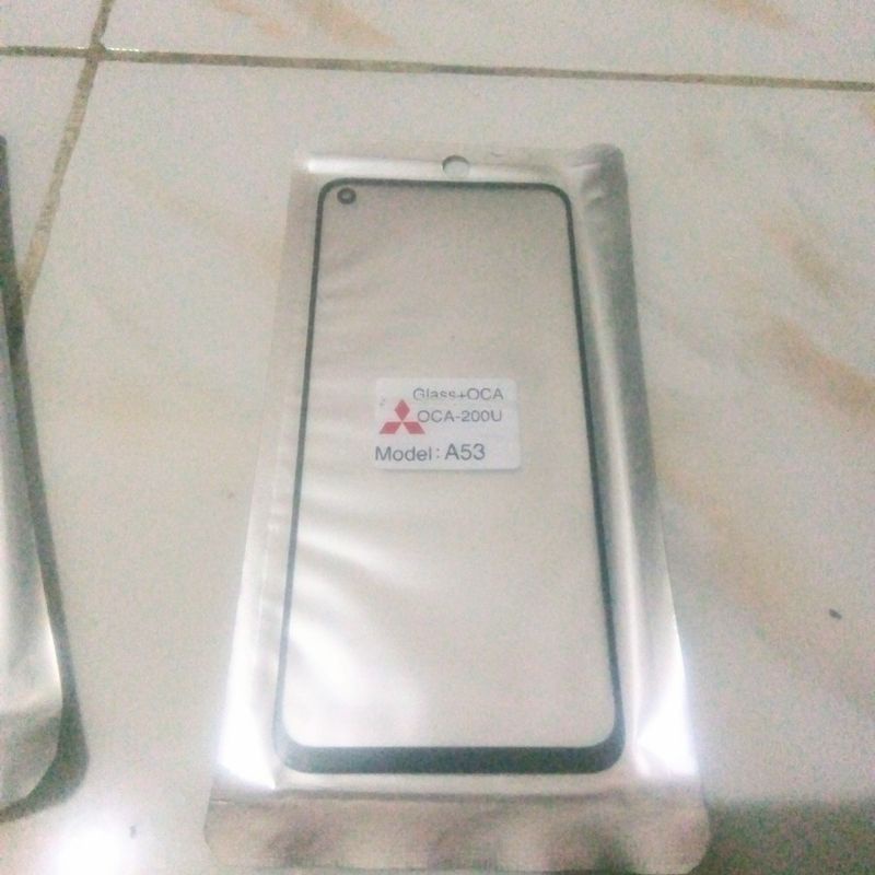 Kaca Depan TS TC Touchscreen Glass LCD+Lem Oca Kering Oppo A53 | A 53 Original