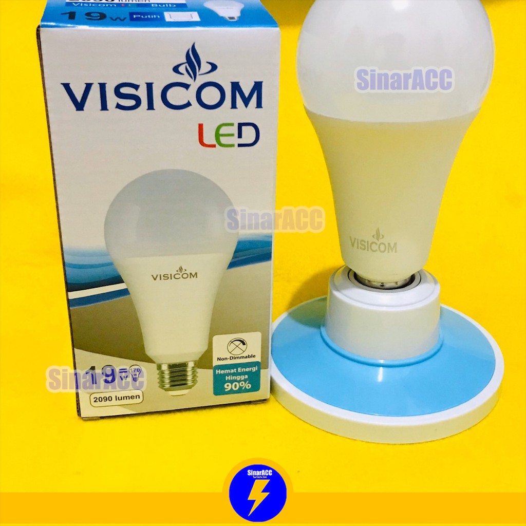 Lampu visicom  19 watt led bulb visicom 19w bohlam BERGARANSI 1 TAHUN SNI 19watt 19 w GARANSI grosir