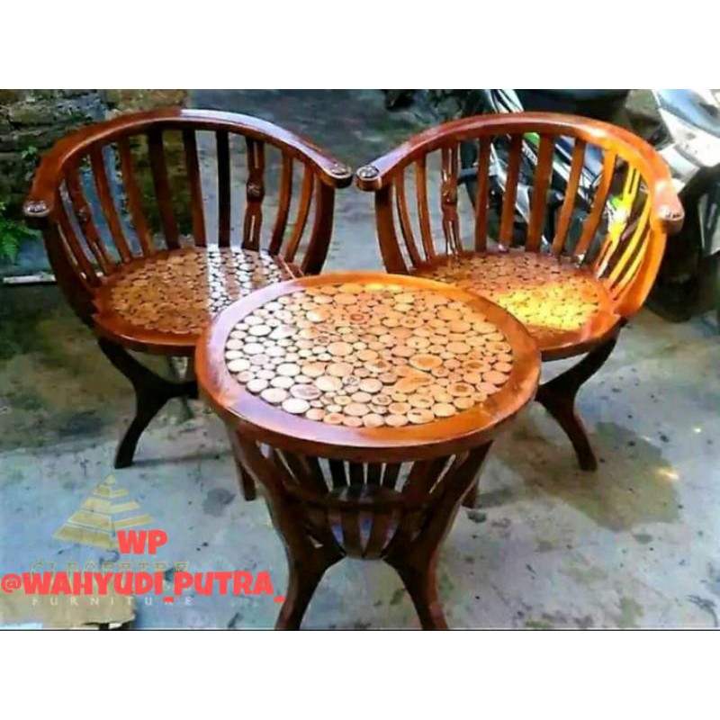 KURSI TERAS APEM KOIN/KURSI TERAS APEM/KURSI TERAS MANGKOK/ FURNITURE JEPARA