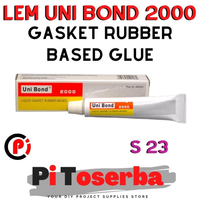 UNI BOND 2000 LEM Unibond Gasket Rubber Based Glue Paking Grey S 23