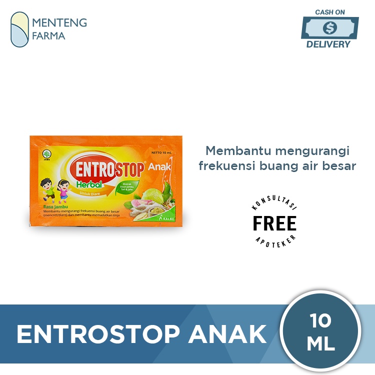 Entrostop Herbal Anak Sachet 10 mL - Sirup Mencret Diare Anak