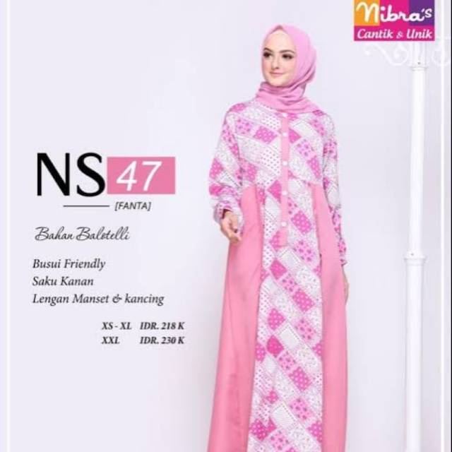 GAMIS NIBRAS NS 47 FANTA / GAMIS DEWASA