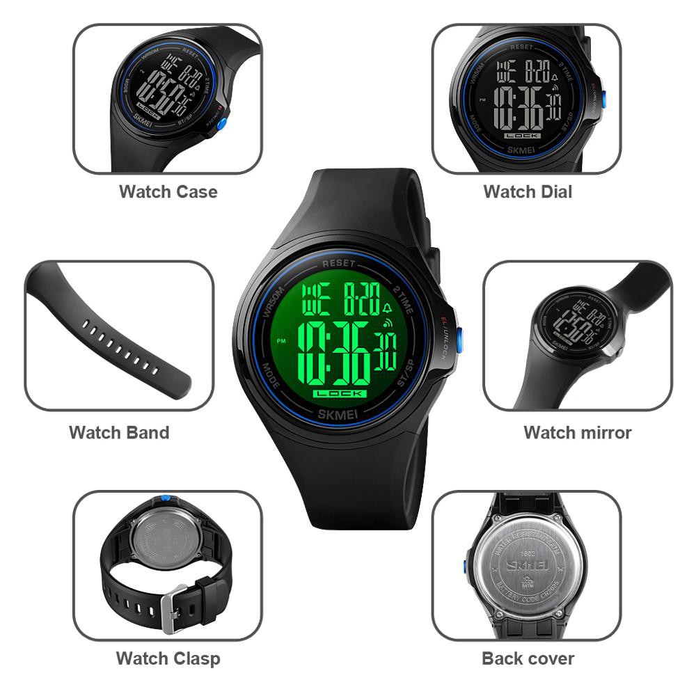 SKMEI 1602R Jam Tangan Pria Digital Anti Air WATCHKITE WKOS