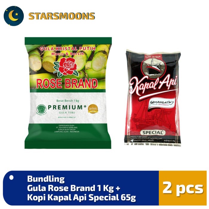 

Bundling Gula Rose Brand 1 Kg + Kopi Kapal Api Special 65g