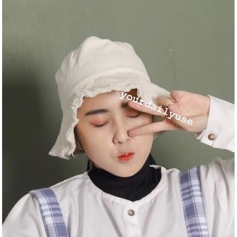 ( COD ) Topi BUCKET KOREA RAWIS CEWEK TERBARU 2021 - KPOP STYLE