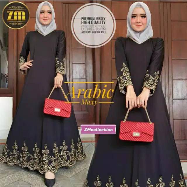 Turkey #2 Maxy Turkey Maxy Turqi 2 Maxy Turki Gamis Jumbo Jersey Motif Bordir xxxl Ld 130cm Arabian Abaya Gamis Lebaran Remaja Muslimah Terbaru Seragaman Pengajian Murah Dress Wanita Muslimah Syar'i Gamis Polos Tebal Premium Warna Hitam