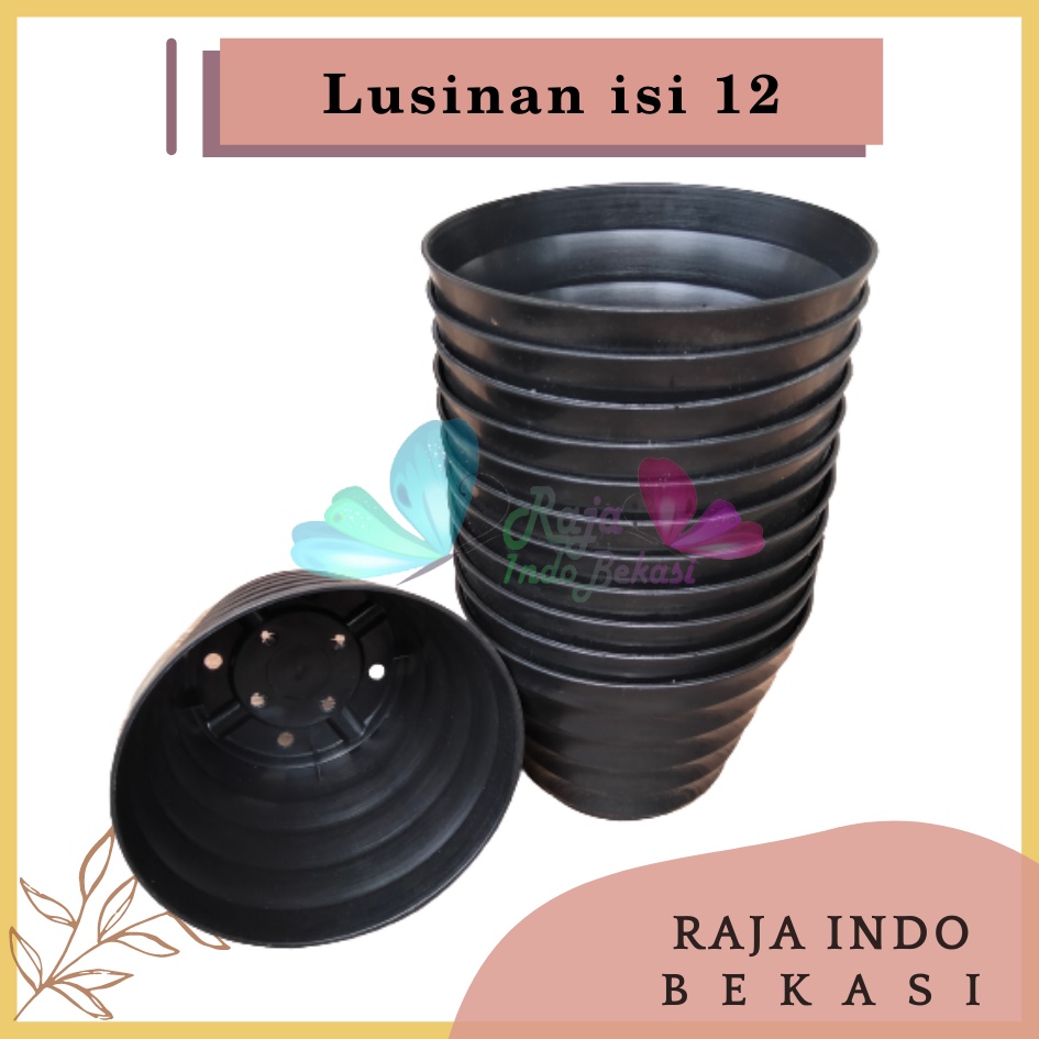 LUSINAN Pot Kopeng 15 Hitam Isi 12pcs TERMURAH GROSIR Pot Lusinan Hitam Murah Termurah 12 20 25 30cm