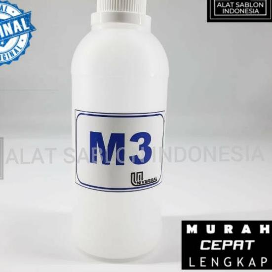 ► MINYAK M3 PEMBERSIH TINTA SABLON 500 ML ☛