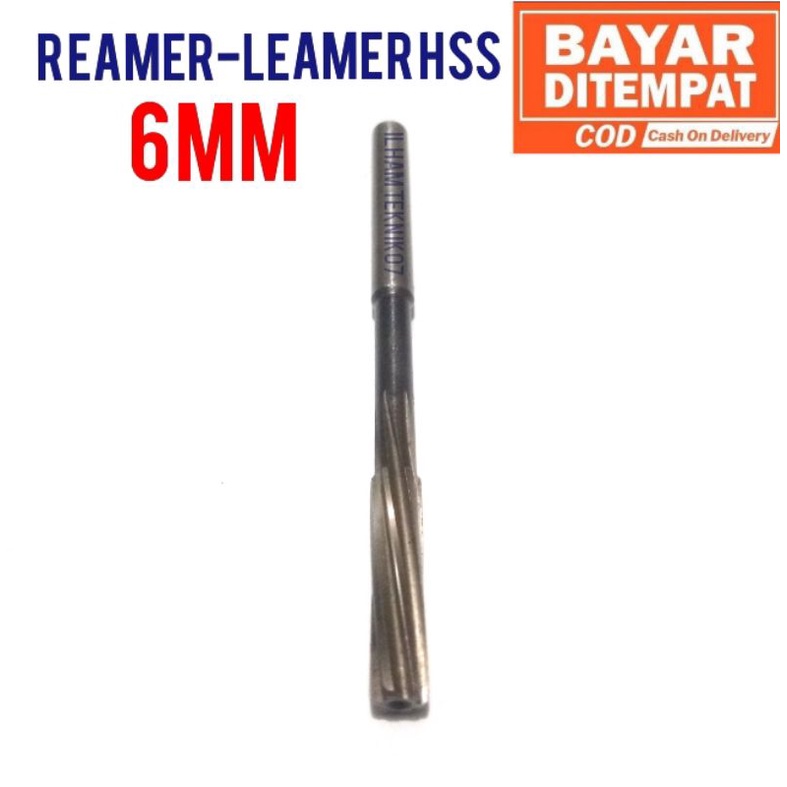 reamer HSS 6mm leamer HSS pembesar lubang senapan pembesar lubang BOSKLEP bor reamer