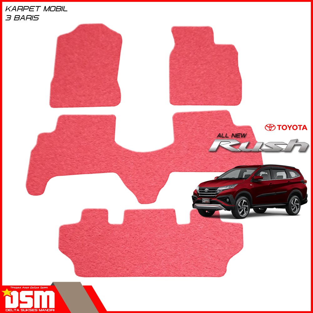 Karpet Mobil Mie All New Rush 3 Baris / Karpet Mie Bihun Rush High Quality Tebal 15mm / DSM