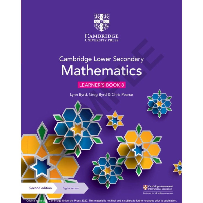 

Cambridge Lower Secondary Mathematics Learner's Book 8