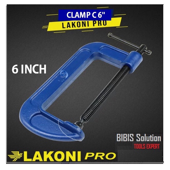 Catok C klem C Clamp G 6 inch Alat pres kayu Pengelasan Body Jumbo