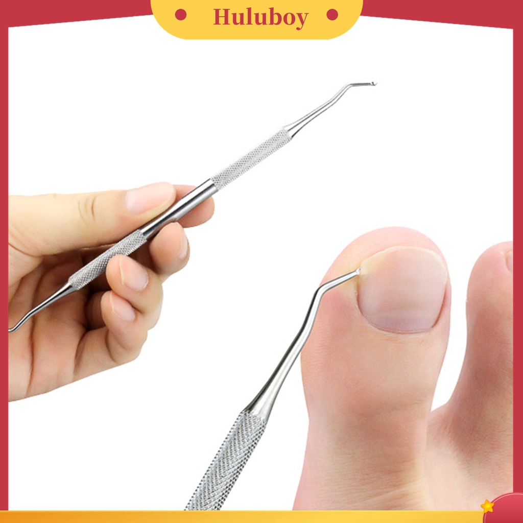 Huluboy Huluboy♡ Alat Pengangkat Kuku Kaki Dua Sisi Untuk Pedicure Manicure