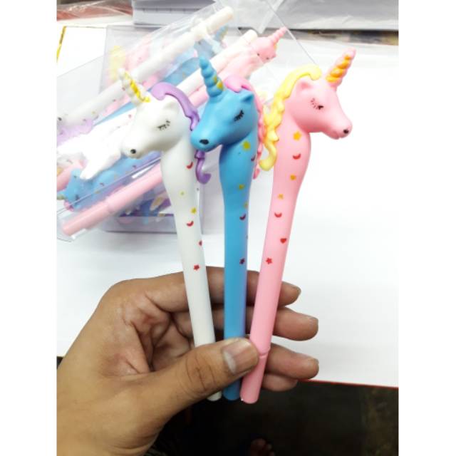 

Pulpen Gel karakter kuda Pony Cantik isi 12 pcs