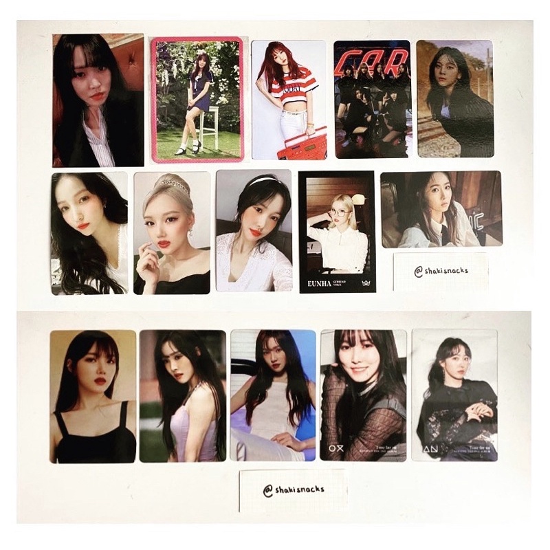 GFRIEND album photocard (japan fever benefit, sots, time for us, fingertip)