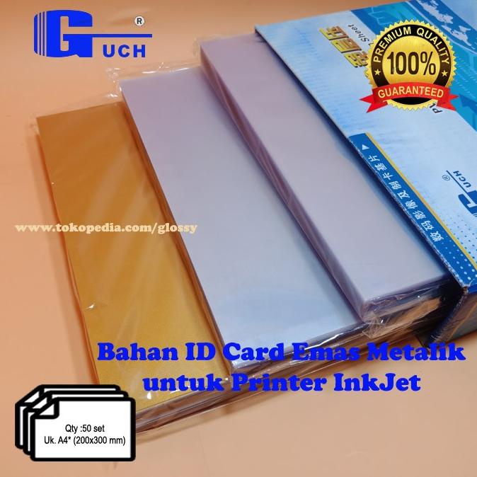 Elektronik | Elektronik Kantor Pvc Bahan Id Card Emas / Gold 50 Set (Guch) | Best Seller