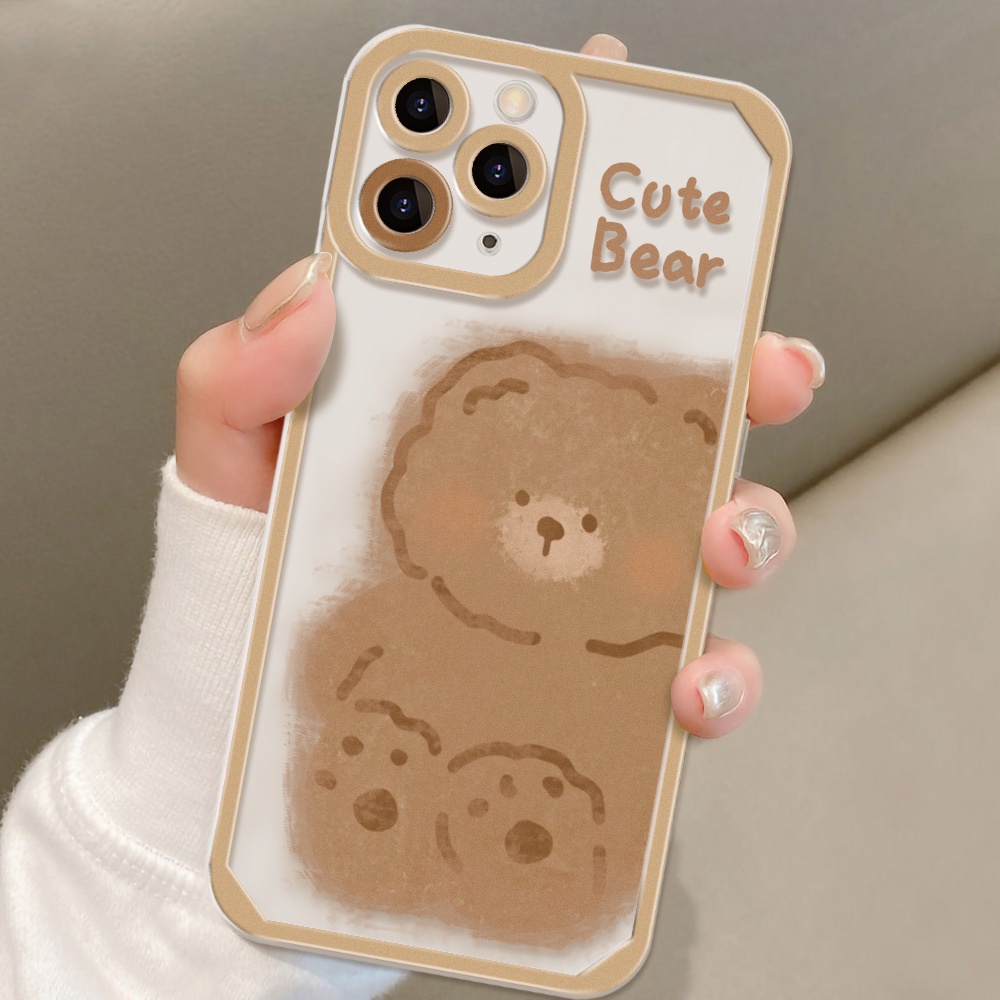 Case Motif Kartun Beruang Untuk Vivo Y20i Y20 Y21 Y17 Y11 Y12 Y15 Y30 Y95 Y91 Y91C Y93 Y90 V23 V23e S12 Y3 Y12S Y15 Y32 Y20 Y33 Y33T Y33 Y3 Y21T Y21T Y20S Y33T