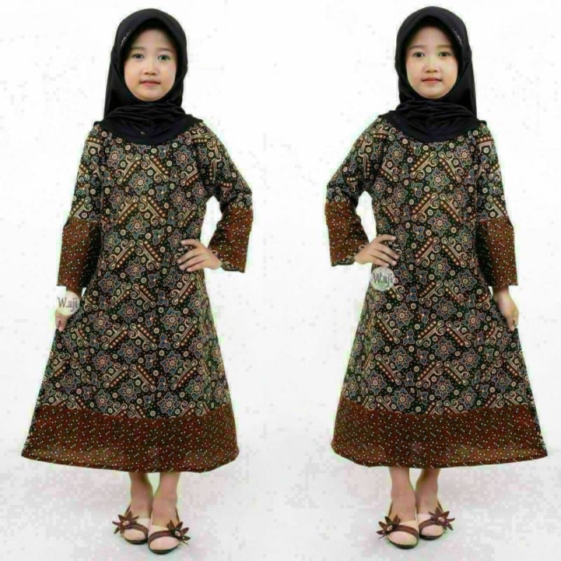 Couple Baju Batik Anak Pria Dan Wanita Usia 1-13 tahun Modern Termurah