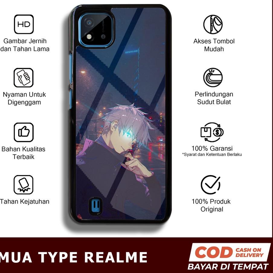 지 Case Realme C11 2021 C20 Case Hp Realme C11 2021 C20  Glossy Jawara Casing JJK1 Casing Hp Aesthetic Kesing Hp Karakter Anime Cassing Hp Motif Lucu Hardcase Realme Softcase Realme Silikon Hp  Baru