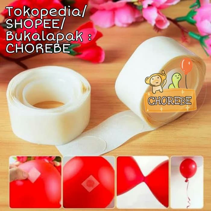 

Lem Balon / Perekat Balon / Glue Dot Balloon / Tempelan Balon