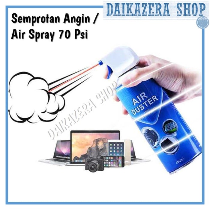 Air Duster Semprotan Angin High Pressure 400ml - Hitam