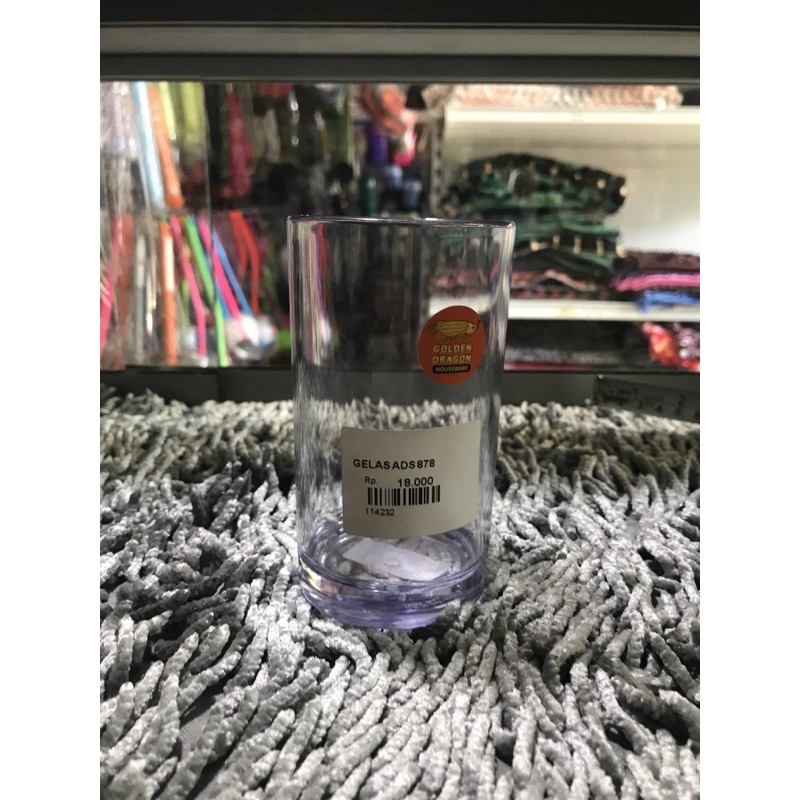 Gelas ADS 878 - Gelas polos bening 260ml - Gelas kopi bening