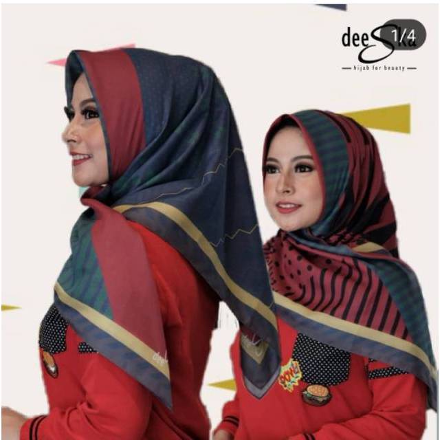 GS. Hijab Segi Empat Motif Voal