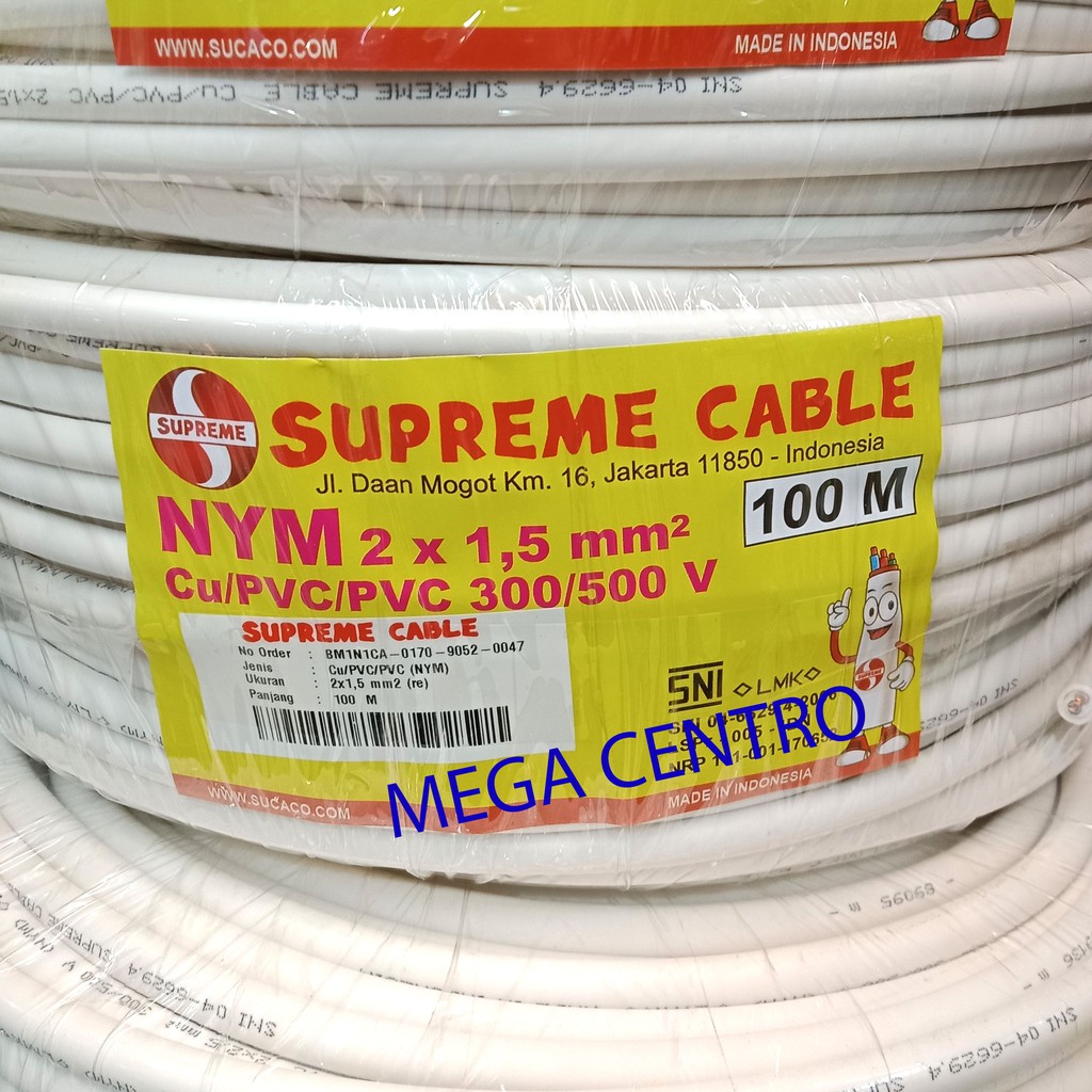 KABEL SUPREME NYM 2X1.5 100METER